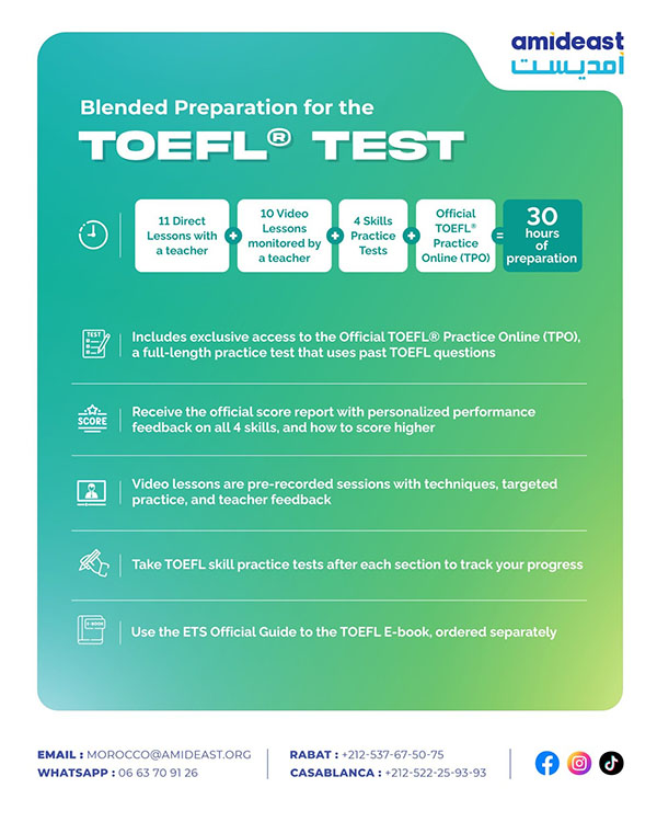 Blended Preparation for the TOEFL Test