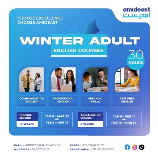 Winter Adult English Courses