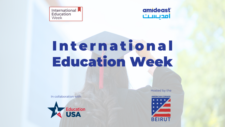 International Education Week Banner 2024 with logos